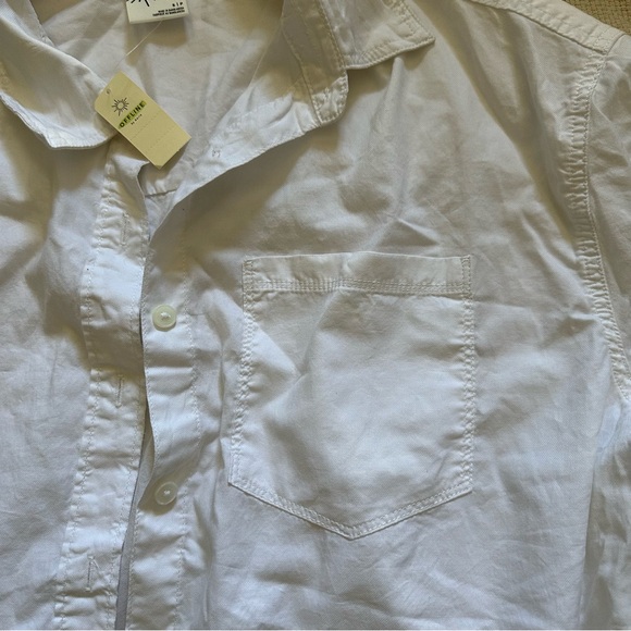 Brand New! Oversized Crinkle Button shirt - Picture 6 of 8